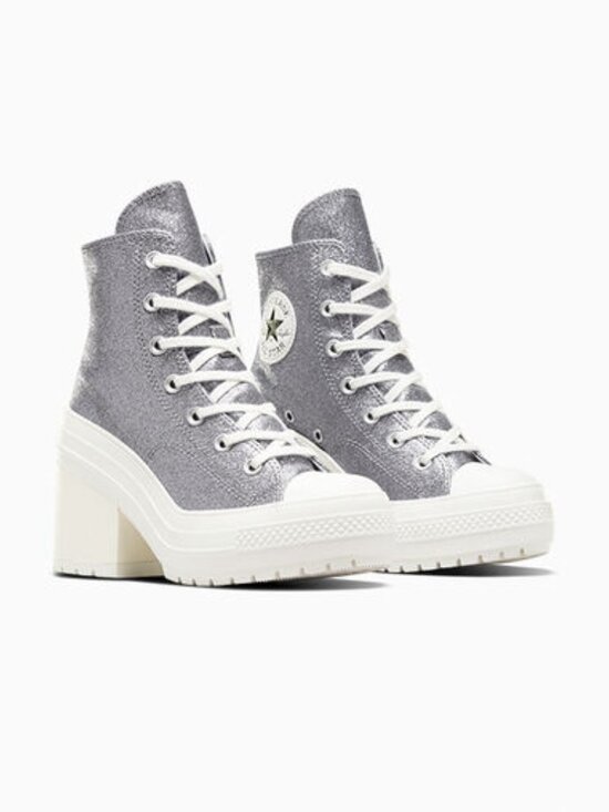 Converse Shoes - Converse Chuck 70 De Luxe Heel | Silver Glitter Platform | Women's 8/Men's 6